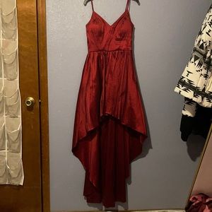 Maroon prom dress